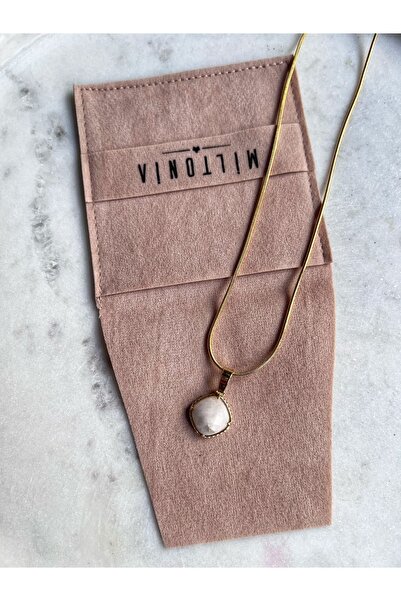 Miltonia قلادة حجر القمر الطبيعي