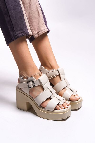 Riccon Felebelle Damen Sandalen mit Absatz00122001 Beige