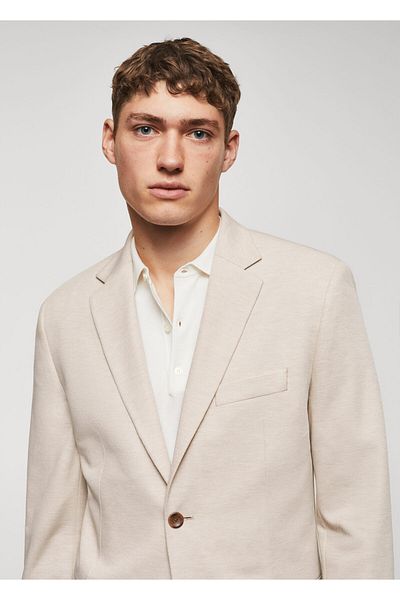 MANGO Ανδρικό σακάκι Blazer - Sand57105596