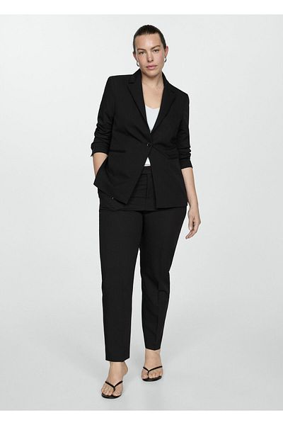 MANGO Women's Black Blazer -57840365
