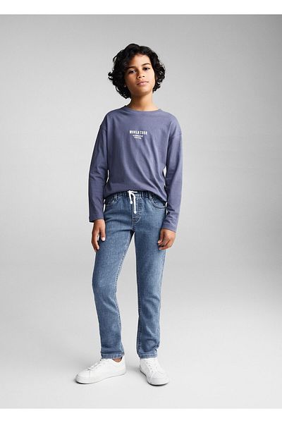 MANGO Woman Blugi pentru baieti - Denim mediu, Culoare67180673