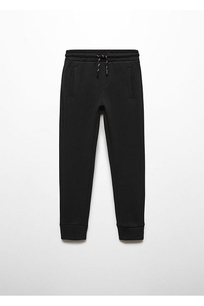 MANGO Boy's Black Pants -67130659