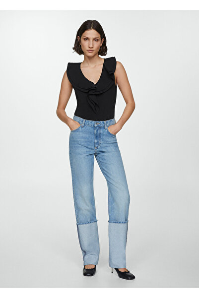 MANGO Siyah Kadın Bluz 57078268