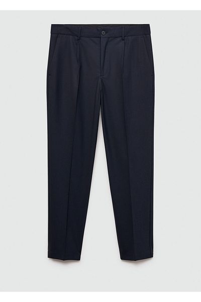MANGO Man Navy Blue Men's Trousers57046008