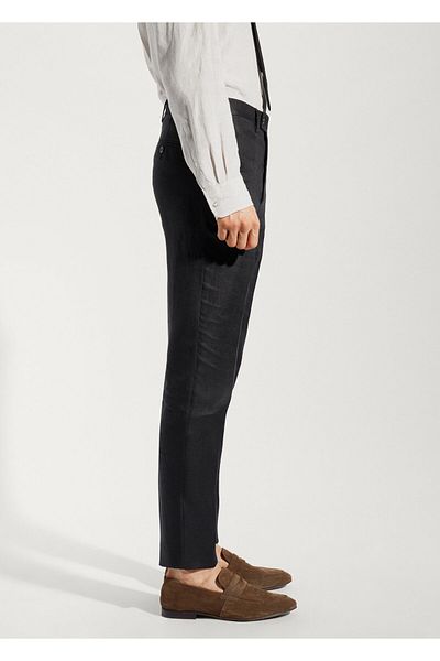 MANGO Men's Black Trousers -57130027