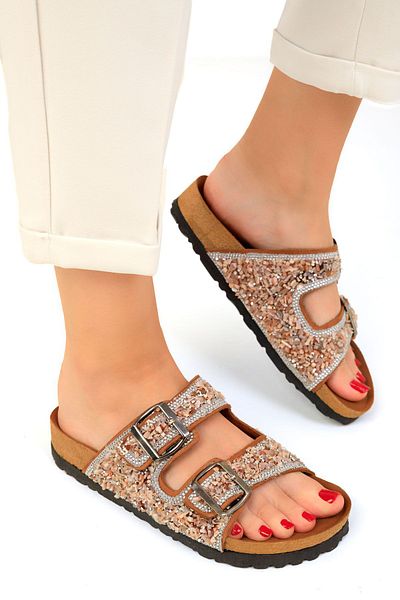 SOHO Tan Women's Slippers - Model 19426