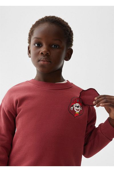 MANGO Baby Boy Sweatshirt - Cherry Color, Model57026720