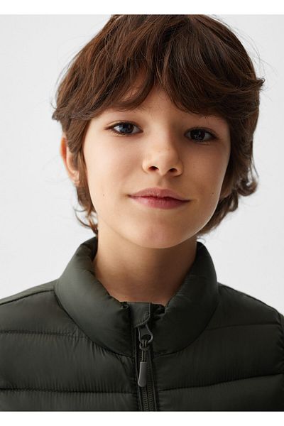 MANGO Boy's Vest Khaki - Model67142010