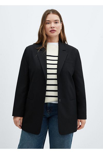 MANGO Women's Black Blazer -67974073