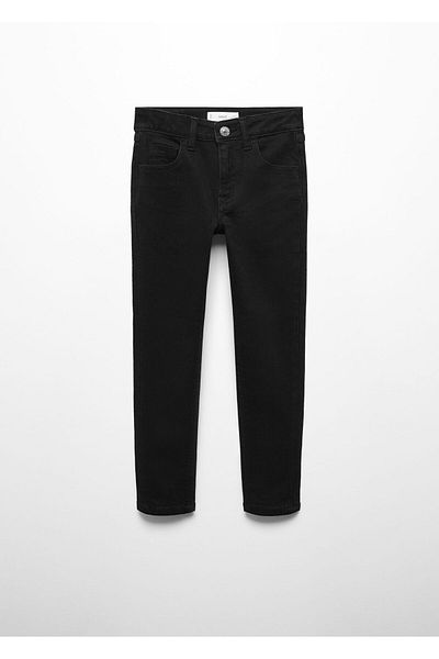 MANGO Woman Girl's Black Denim Jeans -67150465