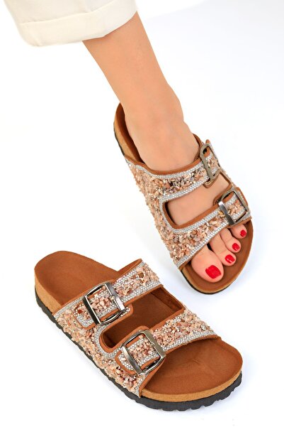 SOHO Tan Women's Slippers - Model 19426