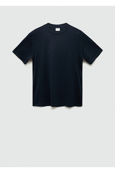 MANGO Man Ανδρικό μπλουζάκι Navy Blue57055994