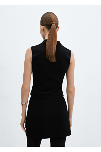 MANGO Γυναικεία Μαύρη Μπλούζα -67097131