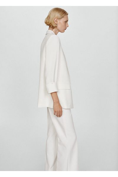 MANGO Blazer de damă natural -67993264