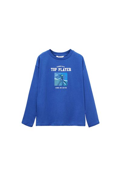 MANGO Kids Tricou Albastru Pentru Copii