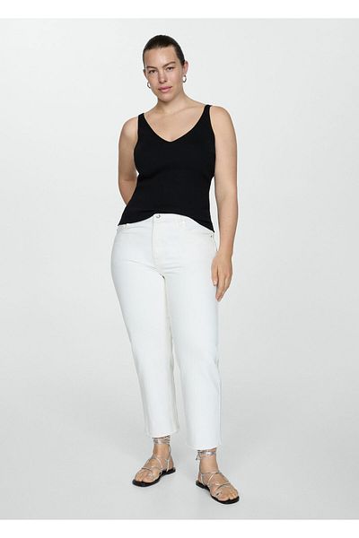 MANGO Woman Γυναικεία Μαύρη Μπλούζα -77160353