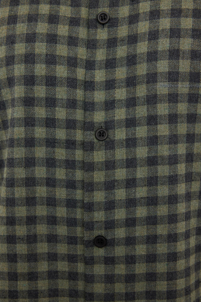 Trendyol Collection Winter Khaki Lumberjack Shirt - Regular Fit, Checked Plaid TMNAW25GO00003