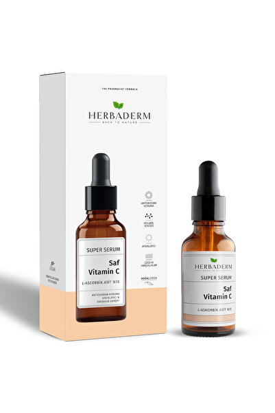 Herbaderm Süperserum 24k Gold Kırşıklık Karşıtı 30ml + Gözenek Karsıtı 30 Ml Ve Saf Vitamin C 30ml