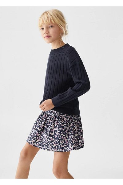 MANGO Kids Gestreifter Strickpullover