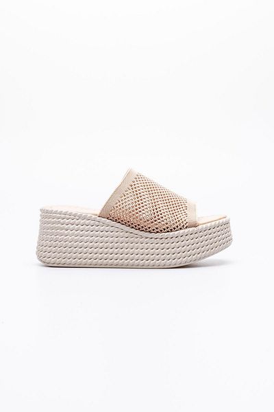 TOPUK Jodie Nude Breathable Padding Sole Thick Band Slippers