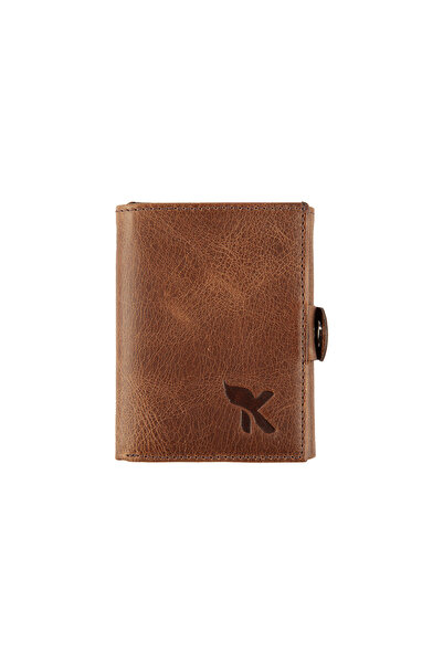 Karalı Deri Hakiki Deri Kartlık Kahve K583-02