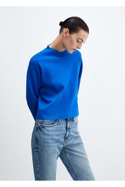 MANGO Woman Πλεκτό πουλόβερ Perkins Collar
