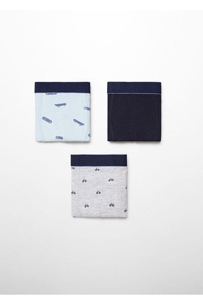 MANGO Kids Boxer albastru pentru copii