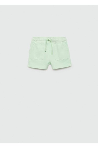 MANGO Baby Beli elastik pamuklu bermuda şort