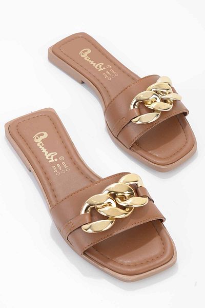 Bambi Tan Women's Slippers K04956128009