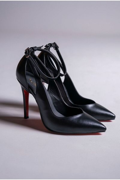Ayakkabı Ateşi Rochie de mireasa din piele neagra Pantofi cu toc subtire pentru femei Stiletto Bride