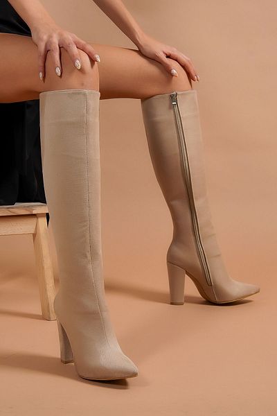 Ayakkabı Ateşi Γυναικείες μπότες Andros Nude Suede