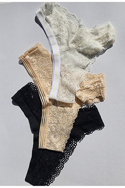 Kutaf Lenjerie de corp Brazilian pentru femei - Set de 3