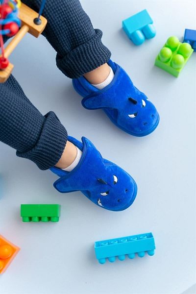 First Step Shark Velcro Slippers