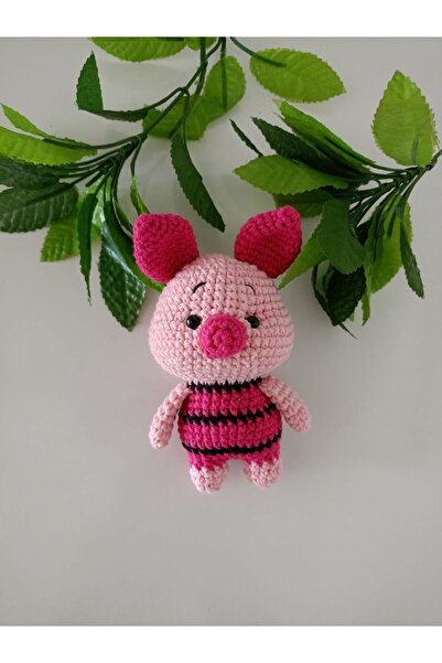 designbyoykum OYUNCAK PİGLET PEMBE (EL ÖRGÜSÜDÜR)
