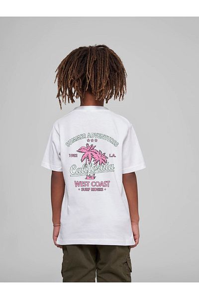 VASK Παιδικό μπλουζάκι Oversize Unisex Pink California Cotton Crew Neck