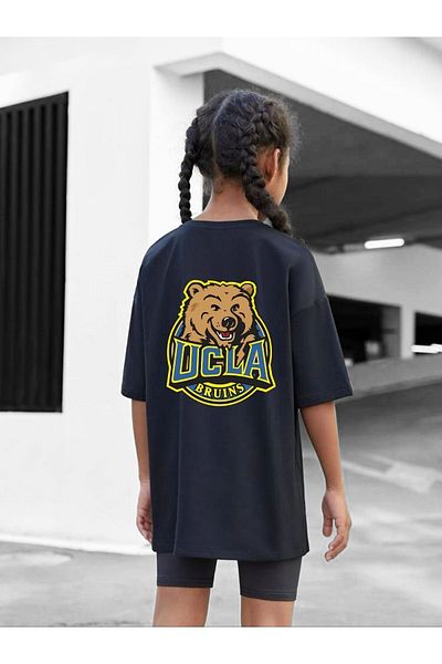 VASK Children's Oversize Unisex Ucla Cotton Crew Neck T-Shirt