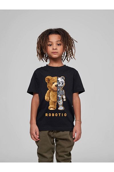 VASK Children's Oversize Unisex Robotic Cotton Crew Neck T-Shirt
