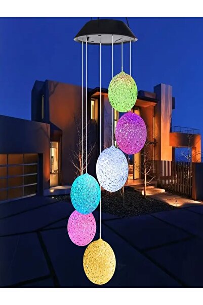 Dream Plus Solar Güneş Enerjili Renk Geçişli Kristal 6 LI Top Aydınlatma
