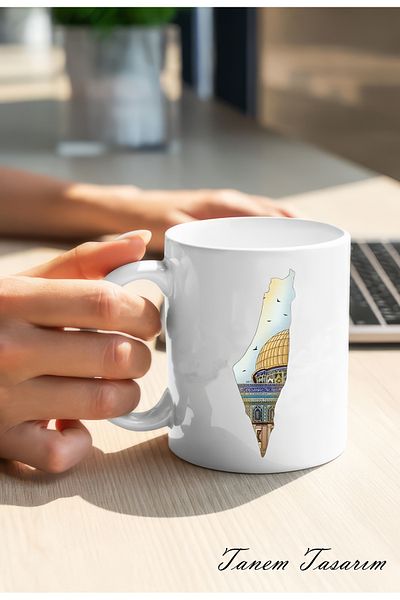 Tanem Tasarım تصميم فلسطيني - كوب كلاسيكي بنمط غزة وكودوس