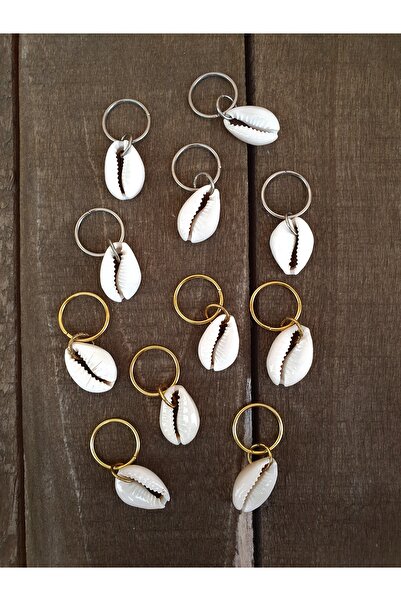 denizdengelen Sea Shell Hair Clip Set of 5 (Silver Color Metal)