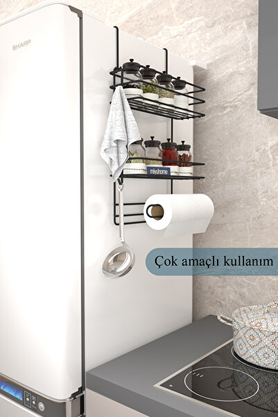 moniev Buzdolabı Düzenleyici Çamaşır Makinesi Organizer Yapışkanlı Dolap Düze...