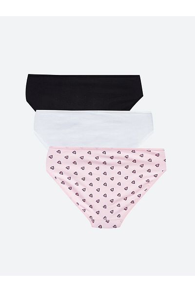 LC Waikiki Chiloți bikini imprimați LCW - Pachet de 3