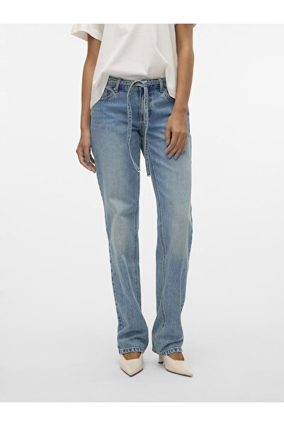 Vero Moda Straight-Fit VMPAM Gerade geschnitten Jeans