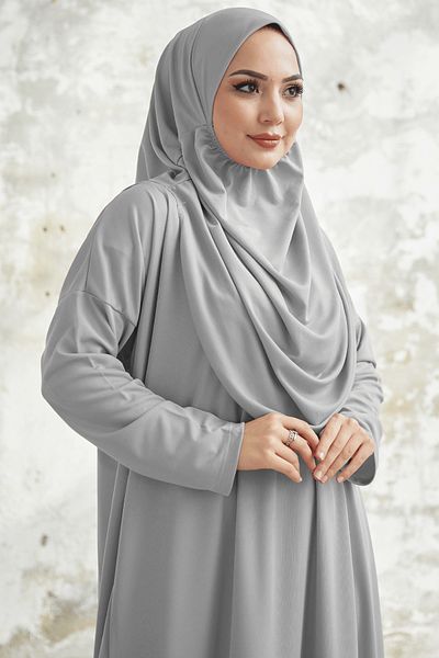 InStyle Šedé jednodielne modlitebné šaty