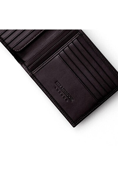 HELMBROOK Ανδρικό πορτοφόλι Tanner Special Design - Δερμάτινο καφέ με πολλαπλές θήκες και προστασία RFID