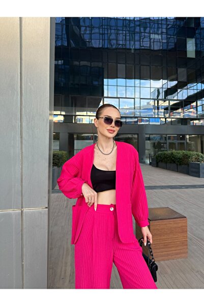 OUZ Fashion Women's - Pamela Fabric Padded Kimono and Trousers Set