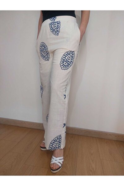 Judinx Linen Blended - Lined Wide Leg Trousers