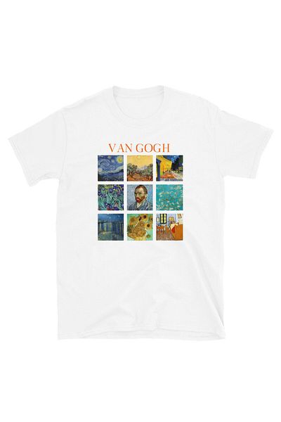 Let's Wear Ανδρικό μπλουζάκι Unisex με στάμπα Van Gogh