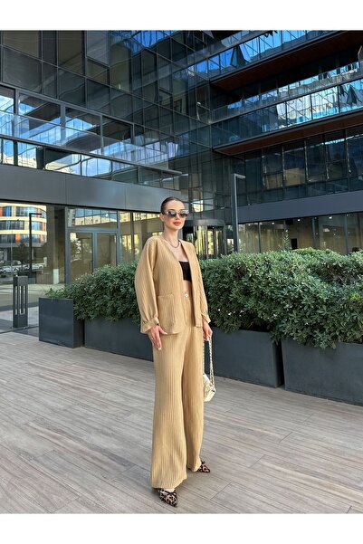 OUZ Fashion Women's - Pamela Fabric Padded Kimono and Trousers Set