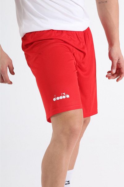 Diadora Εγκάρσιο καρό σορτς προπόνησης κόκκινο